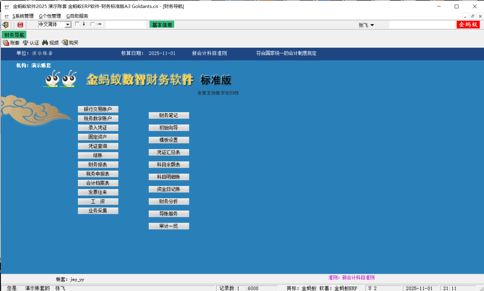财务软件演示发票记账